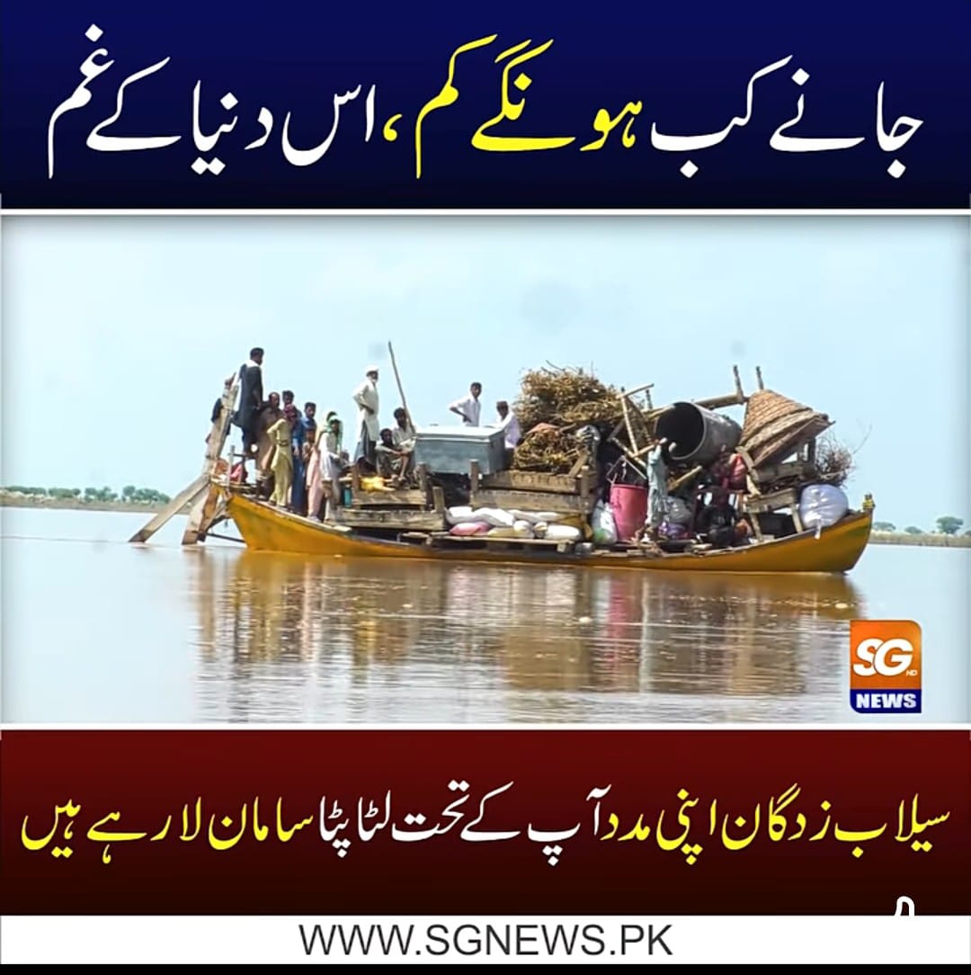 سیلاب کی جنوبی پنجاب میں تباہ کاریاں : 33 انسانی جانیں ضائع٬ 20 لاکھ افراد متاثر: ڈیزاسٹر منیجمنٹ