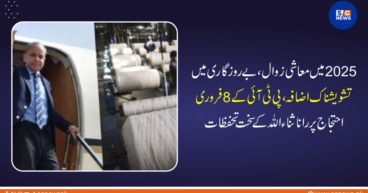 2025 میں معاشی زوال، بے روزگاری میں تشویشناک اضافہ، پی ٹی آئی کے 8 فروری احتجاج پر رانا ثناء اللہ کے سخت تحفظات