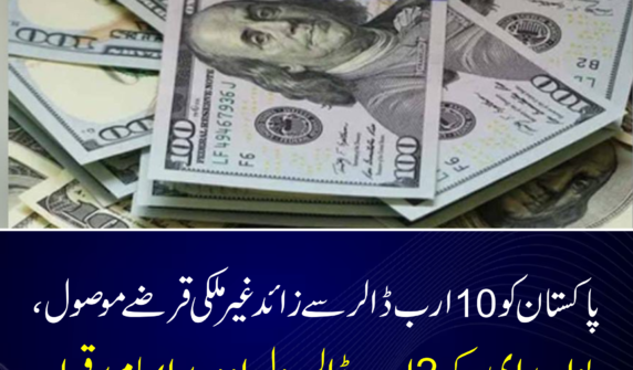 پاکستان کو 10 ارب ڈالر سے زائد کے غیر ملکی قرضے موصول ہو چکے ہیں، جن میں سے نصف رقم نئی ادائیگیوں کی صورت میں ہے جبکہ باقی رقم موجودہ قرضوں کے رول اوور پر مشتمل ہے، تاہم اسٹیٹ بینک کی جانب سے متحدہ عرب امارات کی جانب سے 2 ارب ڈالر کے رول اوور کی صورتحال تاحال واضح نہیں کی گئی‘‘